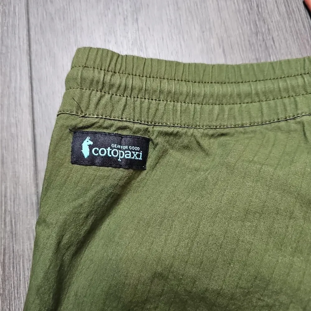 Cotopaxi Salto Organic Ripstop Shorts Men's Hiking Gorpcore Green Size small